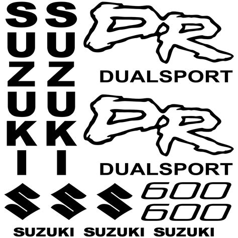 Wallstickers Folies Suzuki Dr 600 Decal Stickers Kit