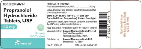 Propranolol Tablets: Package Insert - Drugs.com