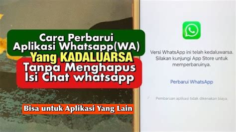 Cara Perbarui Whatsapp Di Iphone Yang Kadaluarsa Beda Icloud Tanpa