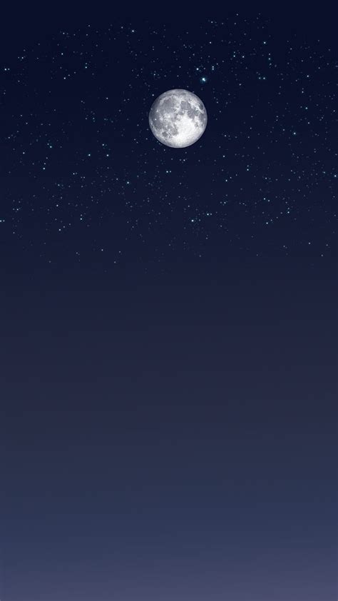 Moon And Stars Nature Star Night Sky Hd Phone Wallpaper Peakpx