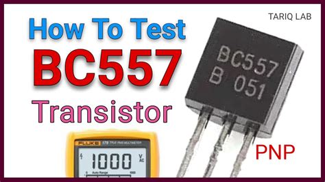 How To Test Bc557 Transistor With Multimeter Youtube