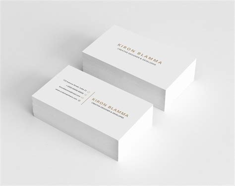 White Classic Business Cards · Graphic Yard | Graphic Templates Store