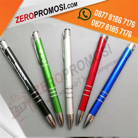 Souvenir Pulpen Plastik Pen 3 Ring Custom Promosi Zeropromosi