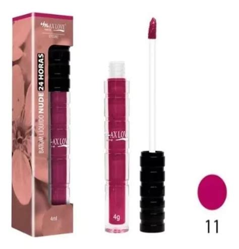 Max Love Batom Líquido Nude 24 Horas 4ml Acabamento Cremoso Cor 11