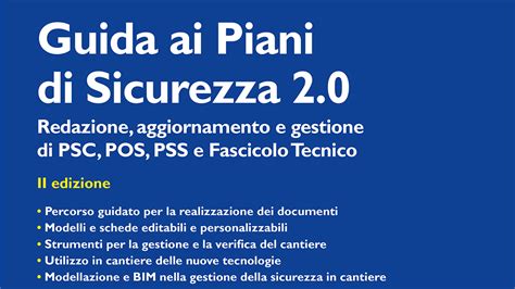 Guida Ai Piani Di Sicurezza 2 0 TMA Srl Bologna