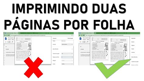 IMPRIMINDO DUAS PÁGINAS POR FOLHA SEM ERROS imprimir imprimir pdf