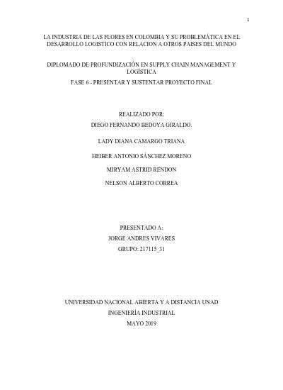 La Industria De La Flores En Colombia Y Su Problem Tica En El