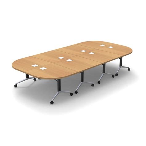 Inbox Zero Altheia Fold Up Oval Conference Table Wayfair