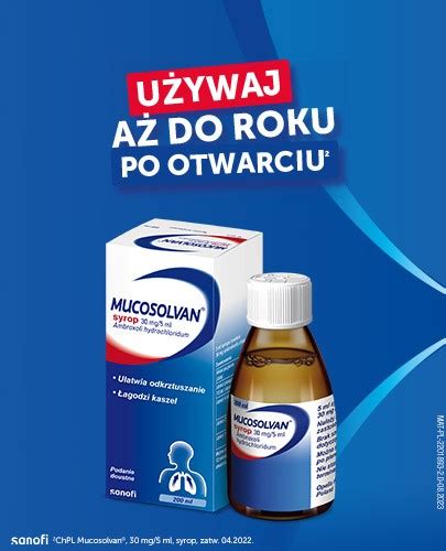 Mucosolvan Mini 15mg 5 Ml Syrop Dla Dzieci Na Kaszel 100 Ml