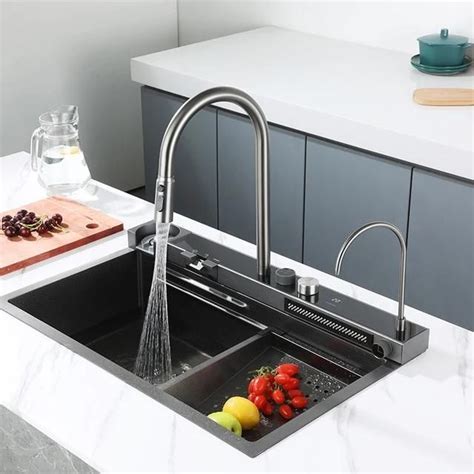 Multifunctional Complete Kitchen Sink With Led Display Lesonline