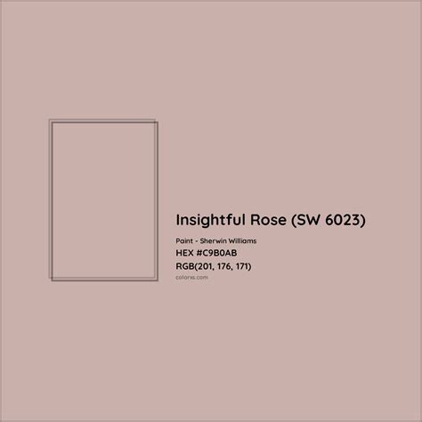 Sherwin Williams Insightful Rose Sw 6023 Paint Color Codes Similar