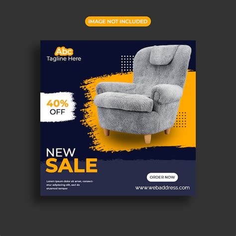 Premium PSD Furniture Sale Social Media Banner Template