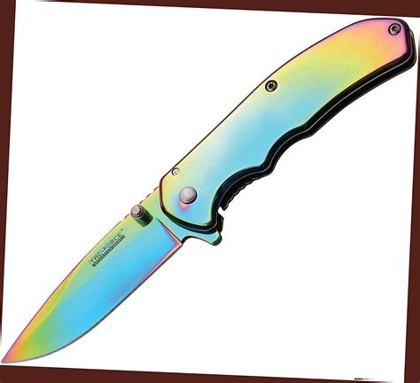 Tf 933rb Rainbow Plain Spring Assisted Rainbow Folding