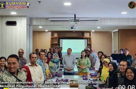 Kanwil Kemenkumham Sumut Bersinergi Dengan Biro Hukum Sumut Mantapkan