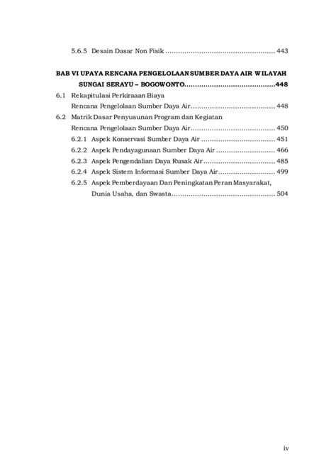 Rencana Pengelolaan Sumber Daya Air Wilayah Sungai Serayu Bogowonto Pdf