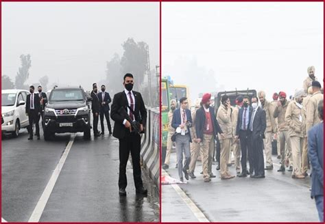 In Pics When Pm Modi Was Stuck At Flyover In Punjab Due To Security Lapse