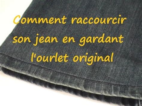 Astuce Couture Comment Raccourcir Son Jean En Gardant L Ourlet