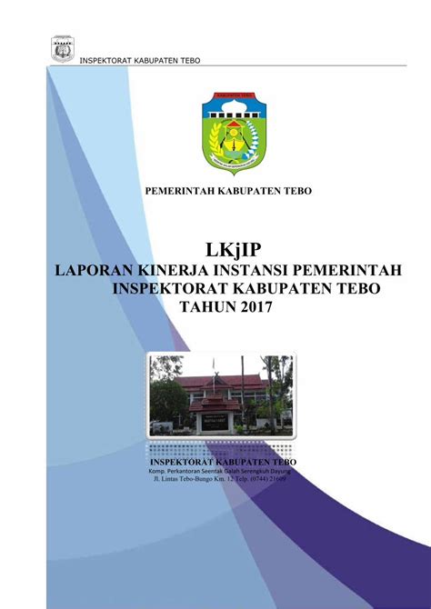 PDF LKjIP Tebokab Go Id Segala Rahmat Dan Izin Nya Laporan