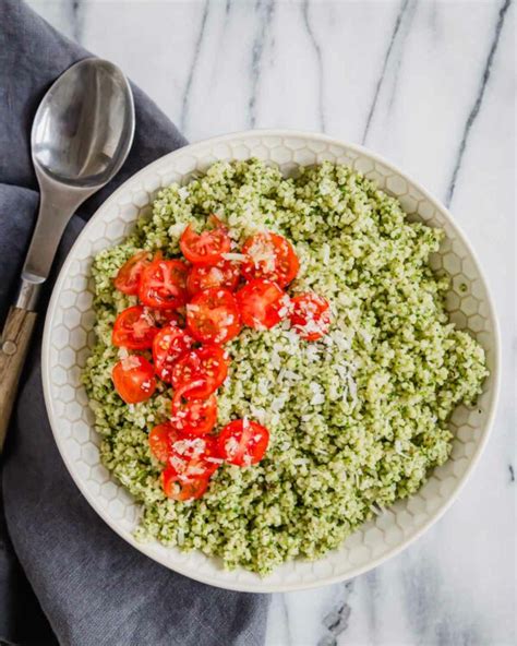 Quick And Easy Pesto Couscous Running To The Kitchen®