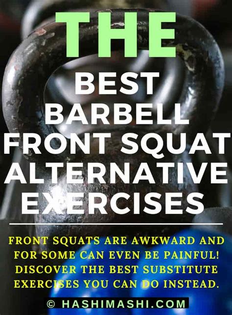 Best Barbell Front Squat Alternative Exercises