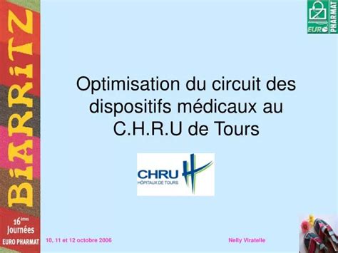 Ppt Optimisation Du Circuit Des Dispositifs Médicaux Au Chru De