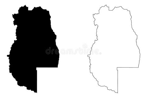 Mendoza map vector stock vector. Illustration of isolated - 132943432