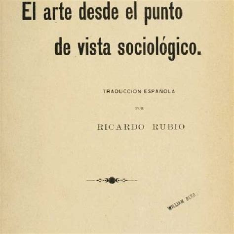 Portada E índice De El Arte Desde El Punto De Vista Sociológico 1902 Download Scientific