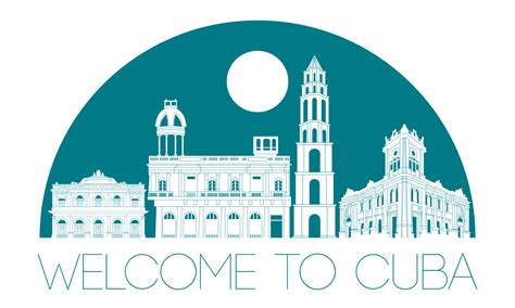 Cuba Famous Landmark Silhouette Style Vector Art At Vecteezy