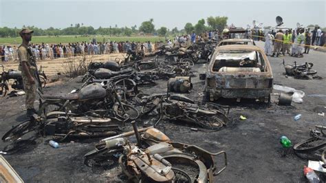 Pakistan Fuel Tanker Inferno Kills At Least 150 Bbc News