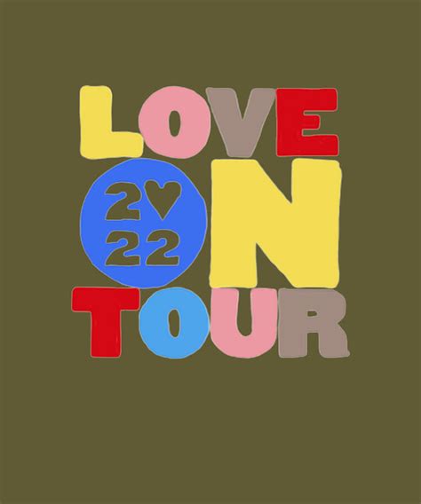 Love On Tour 2022 Logo Classic Painting By Jake Rowena Pixels