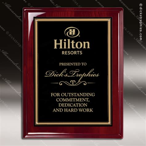 Rosewood Piano Finish Plaques