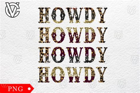 Howdy Cowboy Western Png Sublimation Graphic By Docamvan1102 Creative