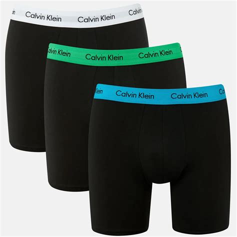 Calvin Klein Men S 3 Pack Boxer Brief Black White Black Adriatic Sea Black Coggles