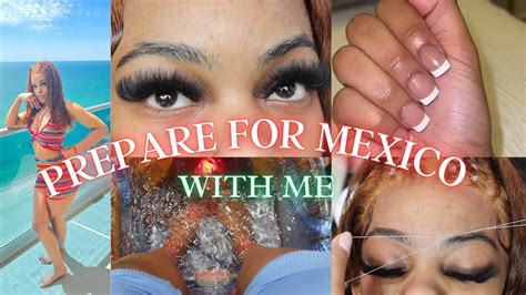 Prepare For Vacation To Mexico With Me 🇲🇽 Wig Install Nails Toes