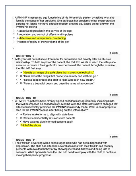 Solution Nurs Midterm Exam Qns Ans Studypool