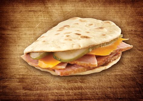 Ham & Cheddar Foldit® Flatbread Sandwich - Flatoutbread