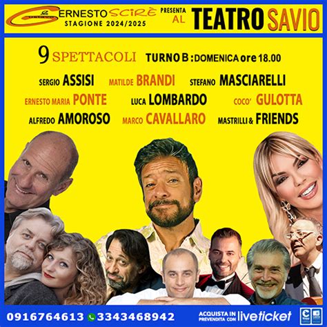 Biglietti Per Teatro Savio Scir