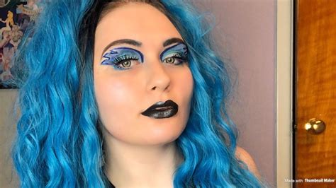 Blue Flame Eye Makeup Tutorial Hades Makeup Youtube