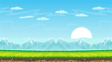 2D Parallax Backgrounds, Game Assets | GraphicRiver