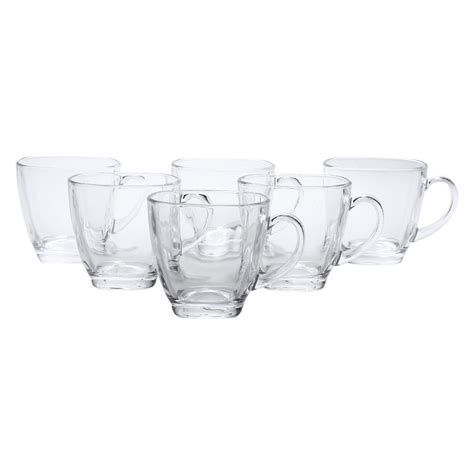 Transparent Delisoga Glass Tea Cup Set Of 6 Packaging Type Box