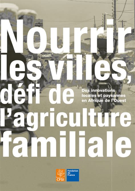 Appel Projets Promotion De L Agriculture Familiale En Afrique De L