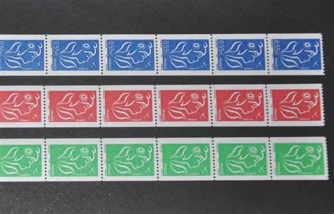 FRANCE TIMBRES 2 Roulettes Marianne De Lamouche Bande De 11 N 102