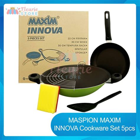 Jual MASPION Maxim Innova 5pcs Set Wajan Frypan Wok Cookware Set