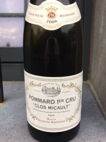 2006 Francois Martenot Clos Micault Pommard 1er Cru Vivino