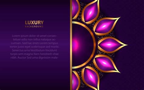 Luxury Purple And Golden Background Graphic By Artmr · Creative Fabrica