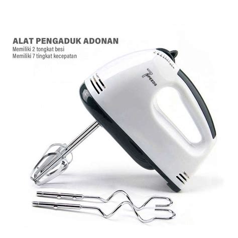 Jual Hand Mixer Electric Whisk He 133 Alat Pengaduk Adonan 7 Level