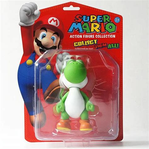 Super Mario Brothers Bros Yoshi 5 Toy Action Figure New In Box Free Shipping Action Figure