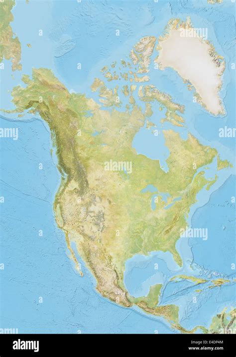 High Detailed North America Road Map With Labeling Stock Off