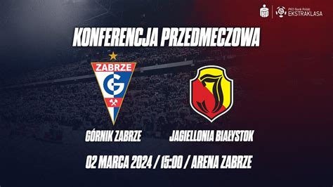 Konferencja prasowa rzed meczem Górnik Zabrze Jagiellonia Białystok