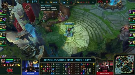 Spy Vs Uol Lcs Eu W Game Youtube